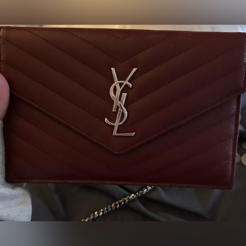 YSL Authentic Burgundy Crossbody - Picture 5 of 8